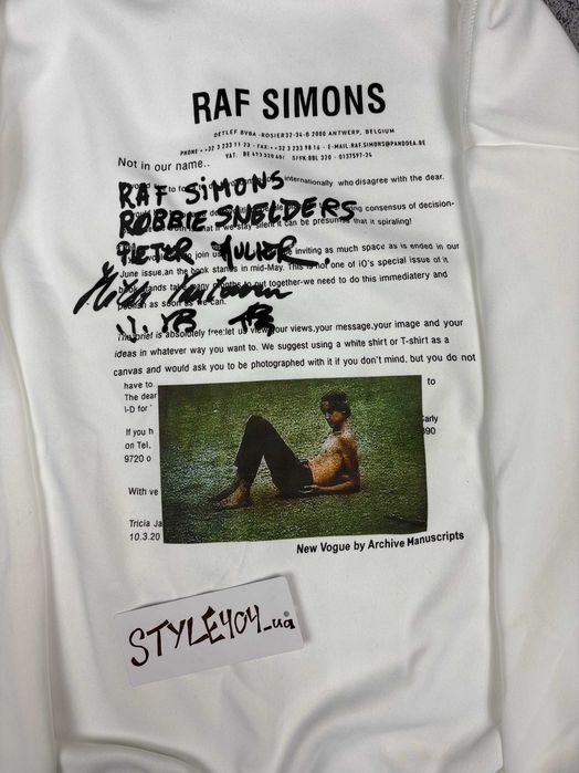 Худі Raf Simons New Vogue type худи раф симонс opium