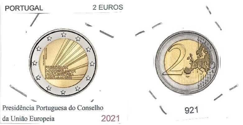 Presidência Portuguesa da União Europeia - - - 2,00 € - - 2021 - Moeda