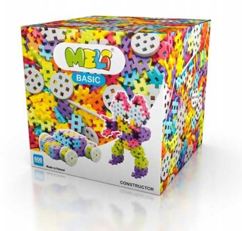 Mini wafle klocki MELI CONSTRUCTOR 600 el. 50045