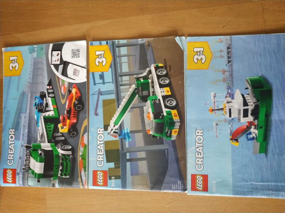 LEGO 31113 Creator 3 w 1 Laweta z wyścigówkami