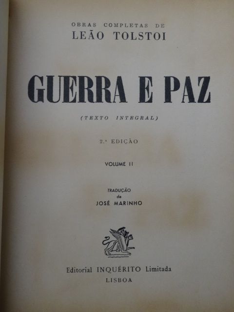 Guerra e Paz de Leão Tolstoi