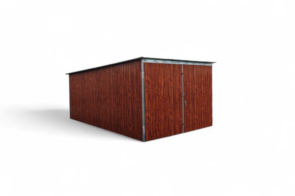 Garaż blaszany 3x5 drewnopodobny MULTIGLOSS