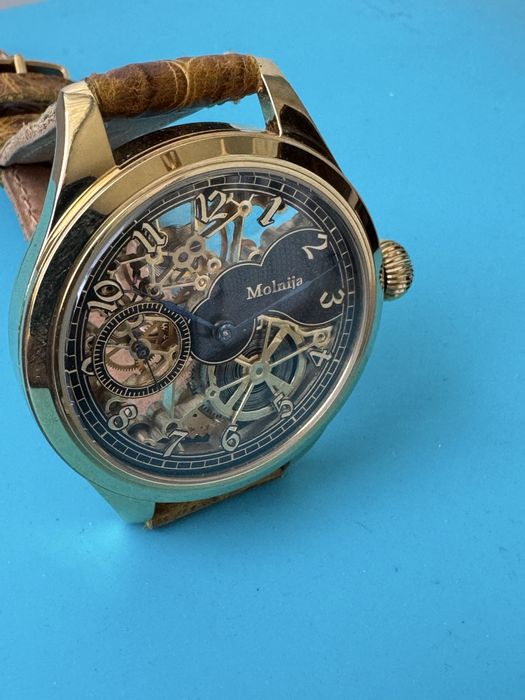 Часы молния ( марьяж-скелетон)