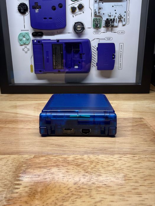 Gameboy advance SP IPS v5 extremeRate shell USBC Battery mod