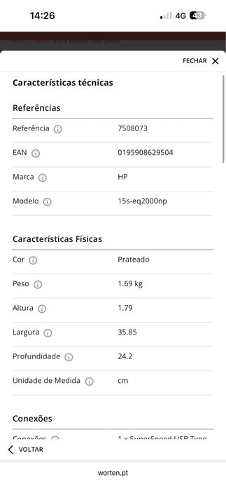 Notebook HP impecavel