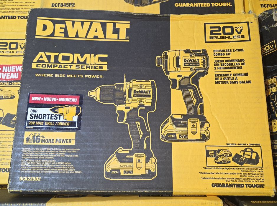 DeWALT DCK225 DCK200 DCK2100 DCD1007 DCF845 DCF840 DCF809 DCE530 DCD793 DCD794