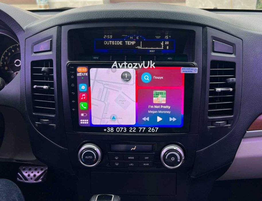 Магнитола PAJERO Mitsubishi Vagon Rockford Паджеро CarPlay Android 15