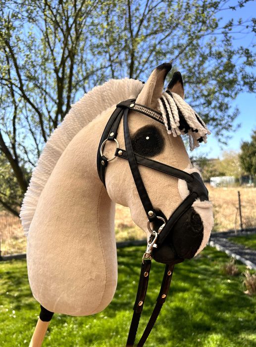Konik Hobby Horse Fiord A3 ręcznie szyty z minky,zestaw z ogłowiem #99