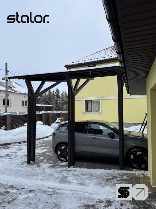 Автонавіс. Навіс під машину. Навіс для авто. Навіс над входом.