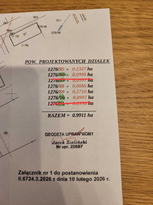 Działka ulica Polna
