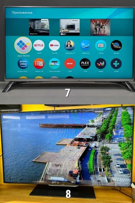 Телевізор SAMSUNG SmartTV WiFi 55" дюйм QLED 4K AirPlay 3D Бу ГАРАНТІЯ