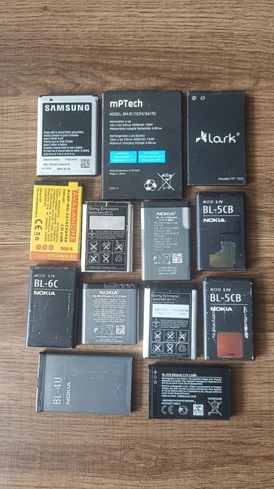Baterie do telefonów różne rodzaje Nokia, Sony, Samsung