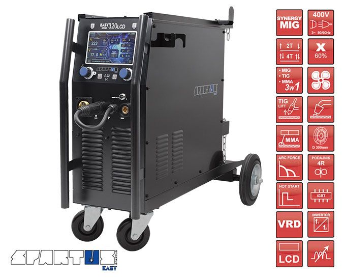 Spawarka półautomat Spartus 300A migomat EasyMig 325 LCD
