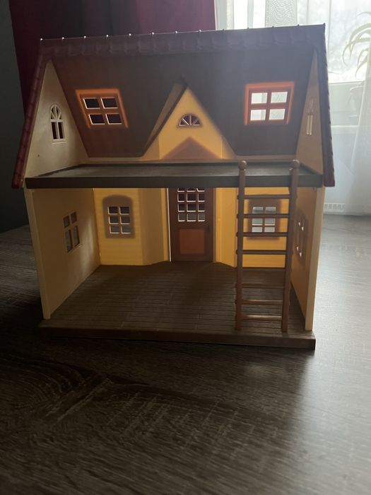 bardzo duży zestaw sylvanian families - domy, figurki, meble, dodatki