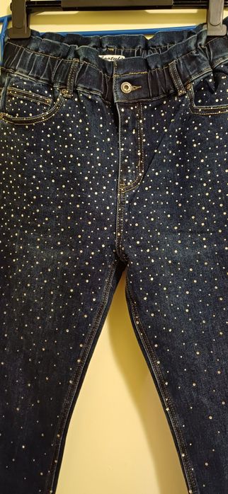 Jeansy błyszczące