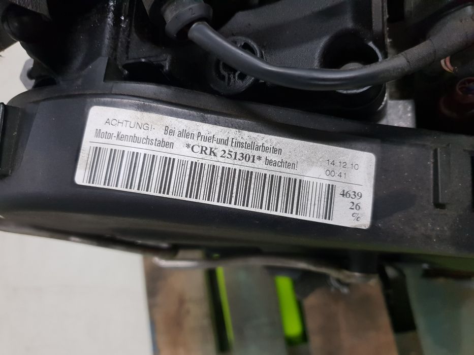 Motor Volkswagen Golf VII 1.6 TDI 2010 de 105cv, ref CRK