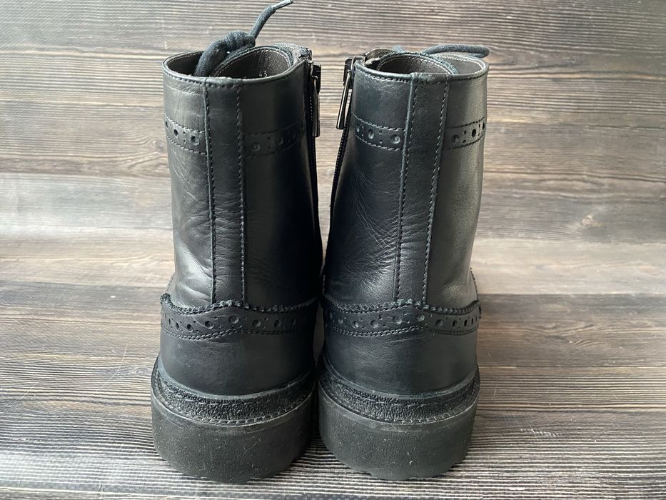 Шкіряні черевики броги Made in Italy 43 р