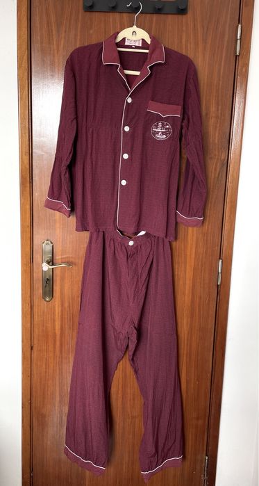 Conjunto de pijama camisa e calça (Health, tamanho M)