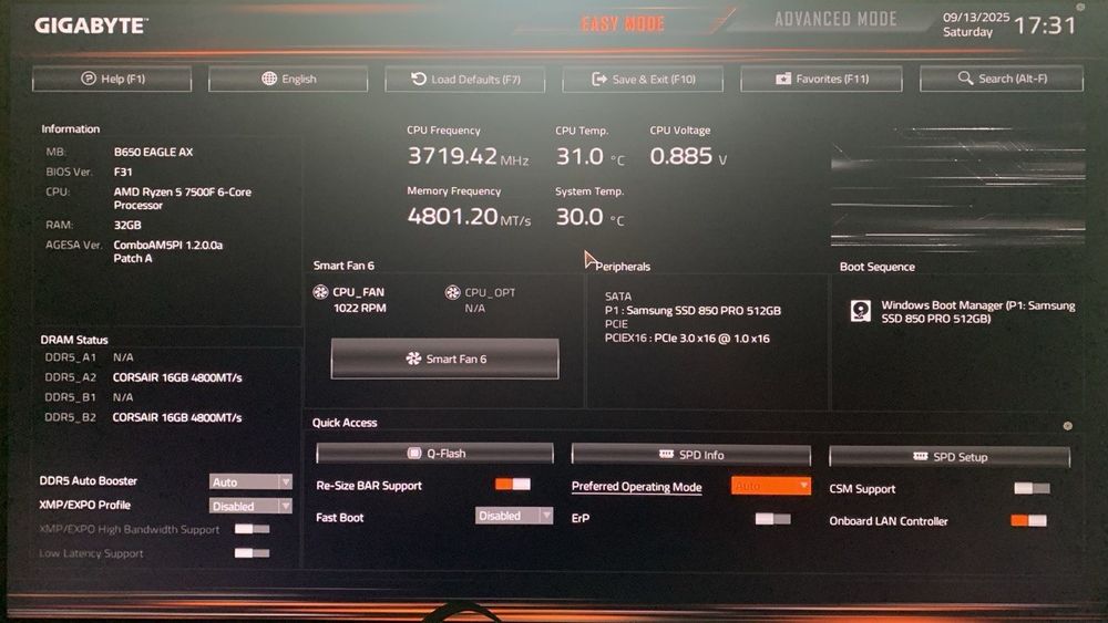 НОВА Gigabyte B650 Eagle AX AM5 B650