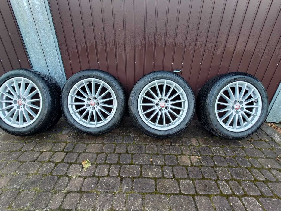 18 calowe oryginalne alufelgi Jaguar XJ w komplecie z oponami Imperial 235/50/R18 jak nowe