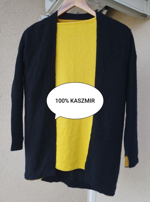 Kardigan sweter damski firmy Brodie r. S 100 % kaszmir