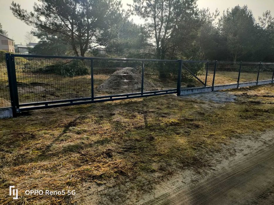 panele ogrodzeniowe123cm /4mm +słupek + obejmy CENA BRUTTO MB