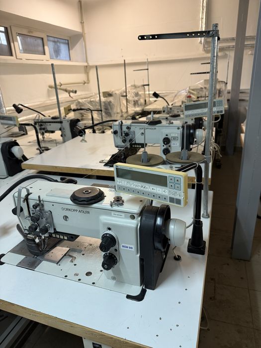 Stębnówka z potrójnym Durkopp adler 767 automat 230v Kessler tapicerka