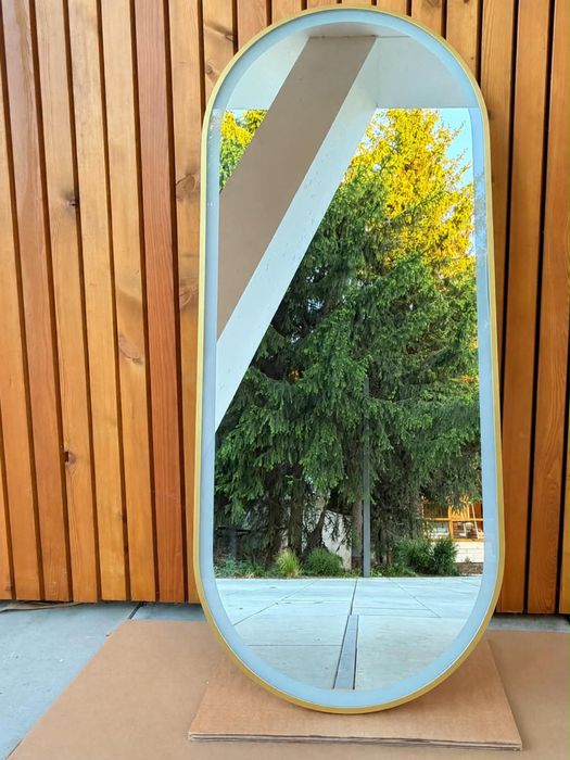 Lustro LAURA Plus Led Mirror Złota rama