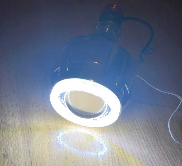 Kit Olho de Boi Bi-Led com Angel Eye