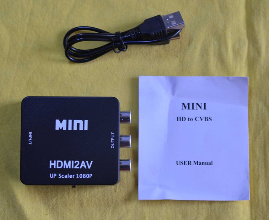 Konwerter przejściówka adapter sygnału HDMI do AV CVBS