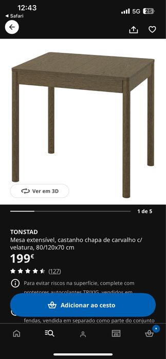 Mesa Tonstad Ikea