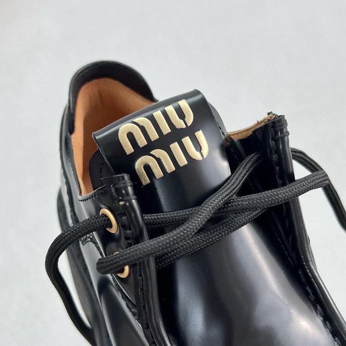 Półbuty Miu Miu black leather