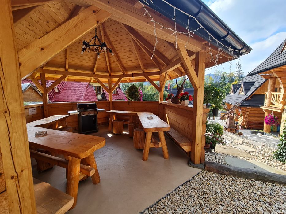 Domki z kominkiem i widokiem na góry Pokoje Noclegi w górach Sauna Spa
