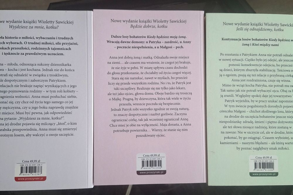 Wioletta Sawicka - Trylogia Wyjdziesz za mnie, Kotku