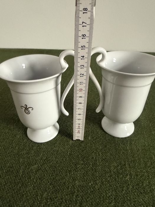 Porcelanowe kubki na kakao czekoladę