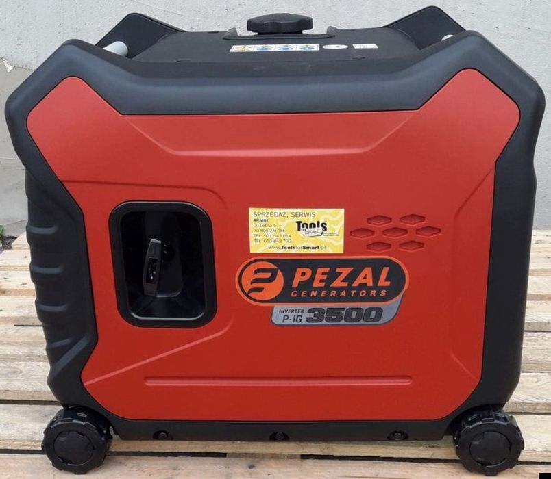 Акція!Пів ціни! Польський інверторний генератор 3.3кВт Pezal P-IG3500