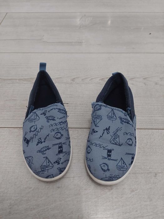 Buty Letnie Wsuwane Mokasyny Niebieskie Chłopiec 26 Wysyłka!