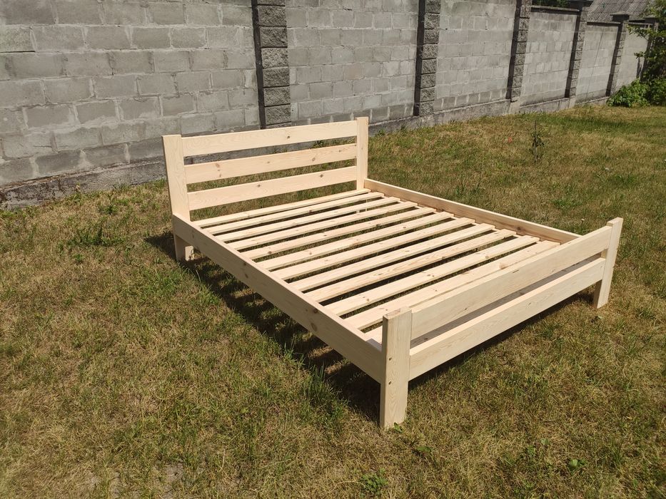 Ліжко дерев'янне. Ліжка з дерева Двоспальне. кровать деревянная . Кров