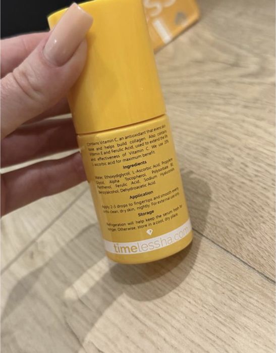 Витамин с Сироватка для обличчя з вітамінами  timeless skin care 20% vitamin c