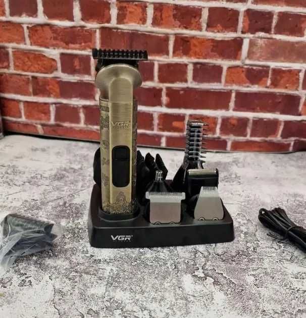 Новинка Машинка для стрижки VGR V-109 6в1 багатофункціональний триммер
