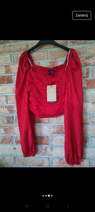 Top z bufiastymi rękawami Vero Moda rozmiar M
