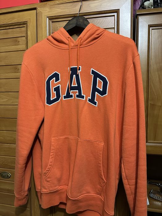 Худи gap оранжевый цвет