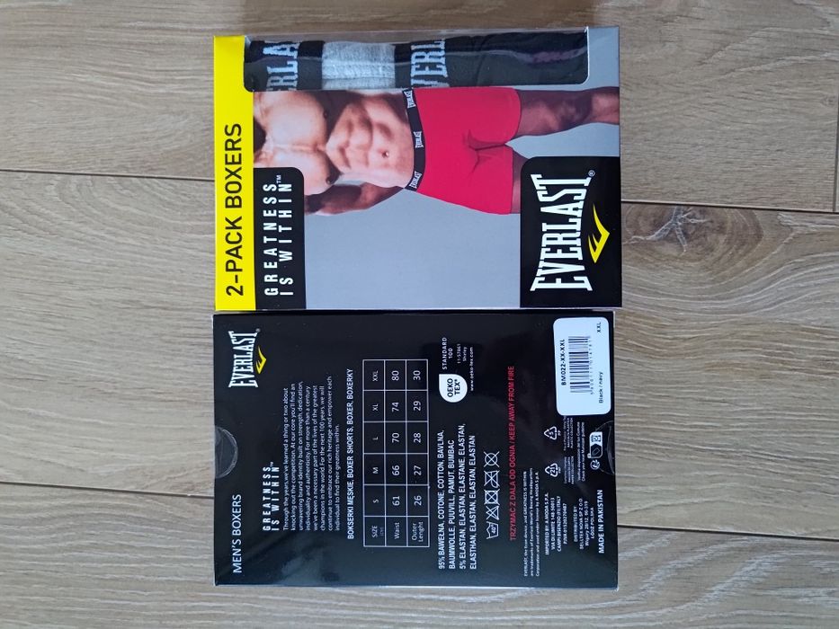 Bokserki męskie Everlast XXL 4 pary (2 opakowania)