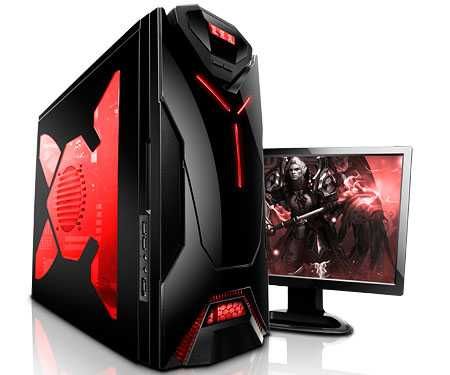 Komputer + Monitor + osprzęt + Laptop z zasilaczem