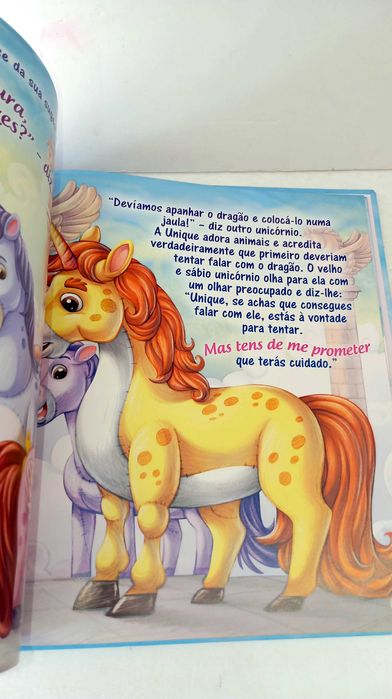 O Unicórnio Unique e o Dragão