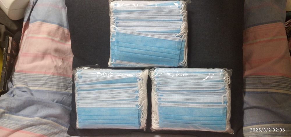 Маски одноразовые медицинские ТМ 2В (трехслойные, нестерильные)