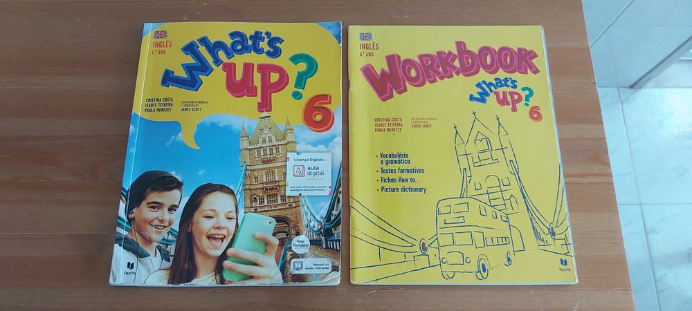 Manual e livro de fichas de Inglês 6º ano - What's Up6