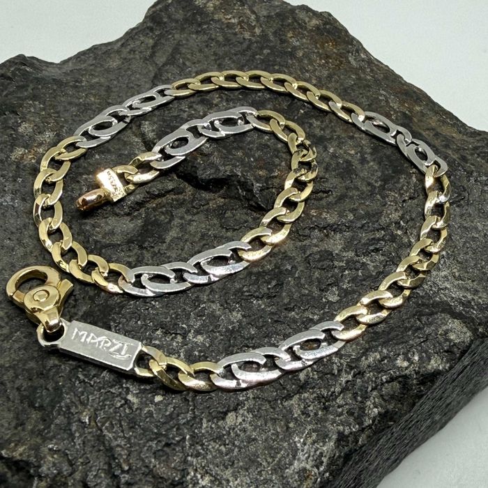 NOWA Złota bransoletka MARZI Pancerka - długość 21cm - 3.9g - p.585