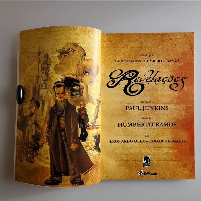 Livro de Banda Desenhada Revelações de Paul Jenkins e Humberto Ramos