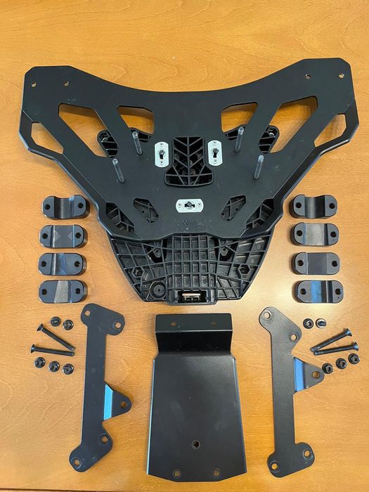 Mala preta com suporte Ducati multiestrada